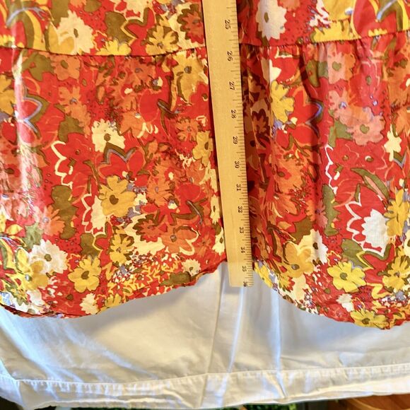 Loft Strappy Short Floral Sun Dress Medium - Picture 4 of 8